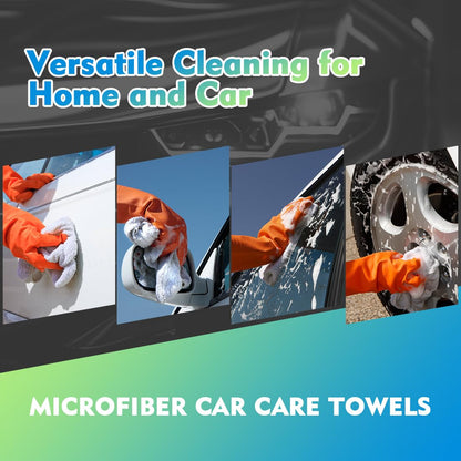 HOMEXCEL Microfiber Cleaning Cloth 12 Pack, 12.5 x 12.5 inch Microfiber Towels for Cars, Ultra Absorbent Washing Cloth, Lint Free Streak Free Cleaning Rags for Car, Kitchen, and Window (Grey)