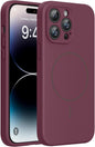 Miracase Magnetic for iPhone 16 Pro Case, Silicone, Black