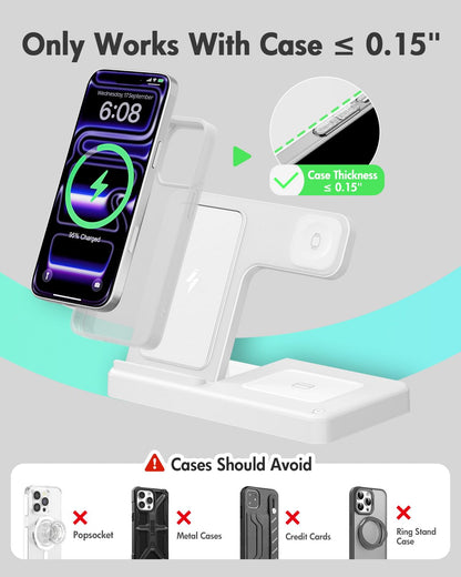GETPALS Wireless Charger iPhone Charging Station for Apple Multiple Devices