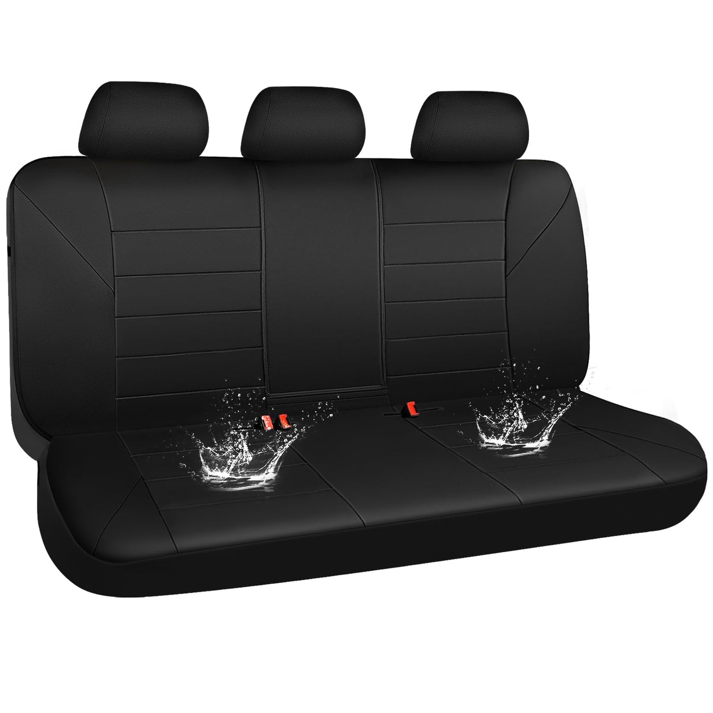 CAR PASS Waterproof Car Seat Covers Front Seats Only with 5mm Composite EVA, Neoprene Car Seat Cover with Separate Headrest Cover, Quick Setup Universal Fit for Car SUV Trucks,Airbag Compatible（Gray