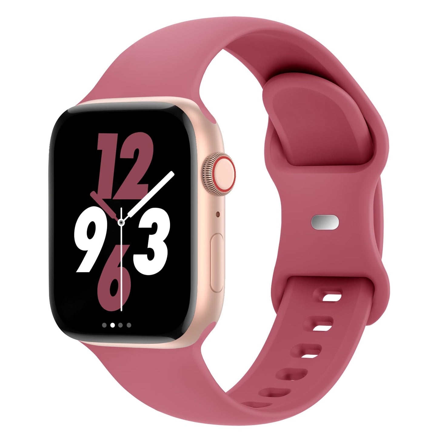 Sport Band Compatible with Apple Watch 38mm 40mm 41mm 42mm 44mm 45mm 46mm 49mm, Replacement Soft Silicone Strap Wristbands for iWatch Series 11/10/9/8/7/6/5/4/3/2/1 Ultra SE Women Men, Space Gray