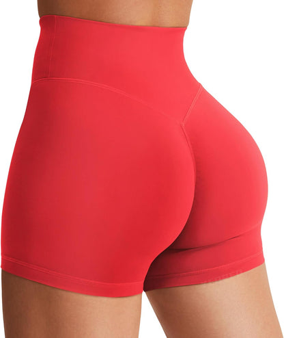 YEOREO SoftHue Women's Biker Shorts Workout Hidden Scrunch Gym Shorts