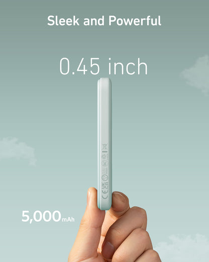 Anker 621 MagGo Power Bank, 5,000mAh Magnetic Portable Charger