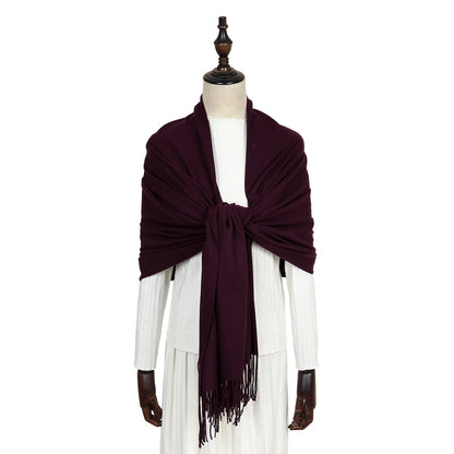 RIIQIICHY Women's Fringe Shawl Wrap Pashmina Scarf for Wedding Evening