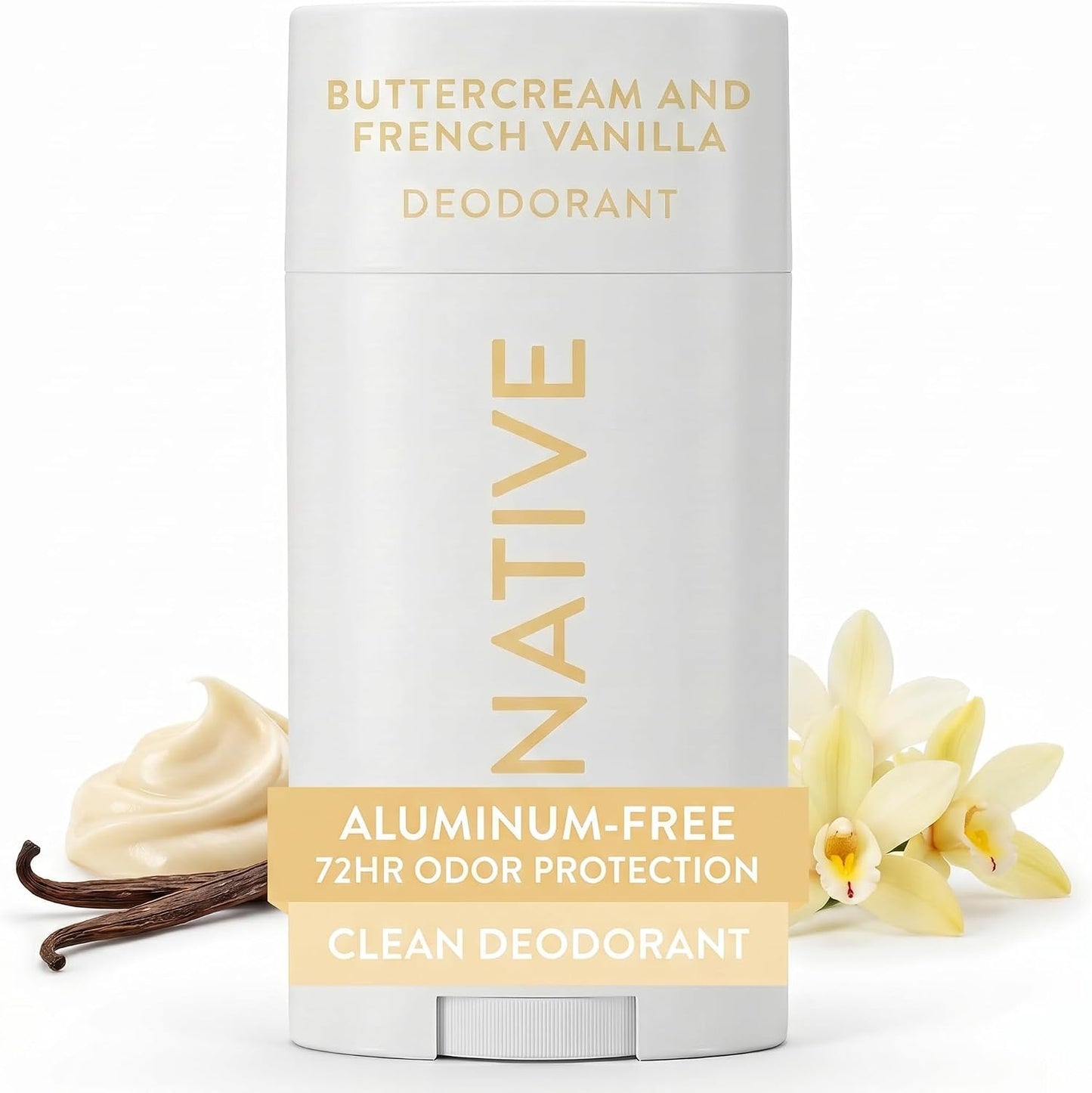 Native Deodorant Contains Naturally Derived Ingredients, 72 Hour Odor Control, Deodorant for Women and Men, Aluminum Free, Coconut & Vanilla 2.65oz