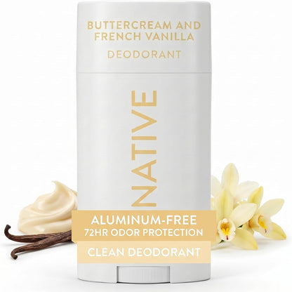 Native Deodorant Contains Naturally Derived Ingredients, 72 Hour Odor Control, Deodorant for Women and Men, Aluminum Free, Coconut & Vanilla 2.65oz