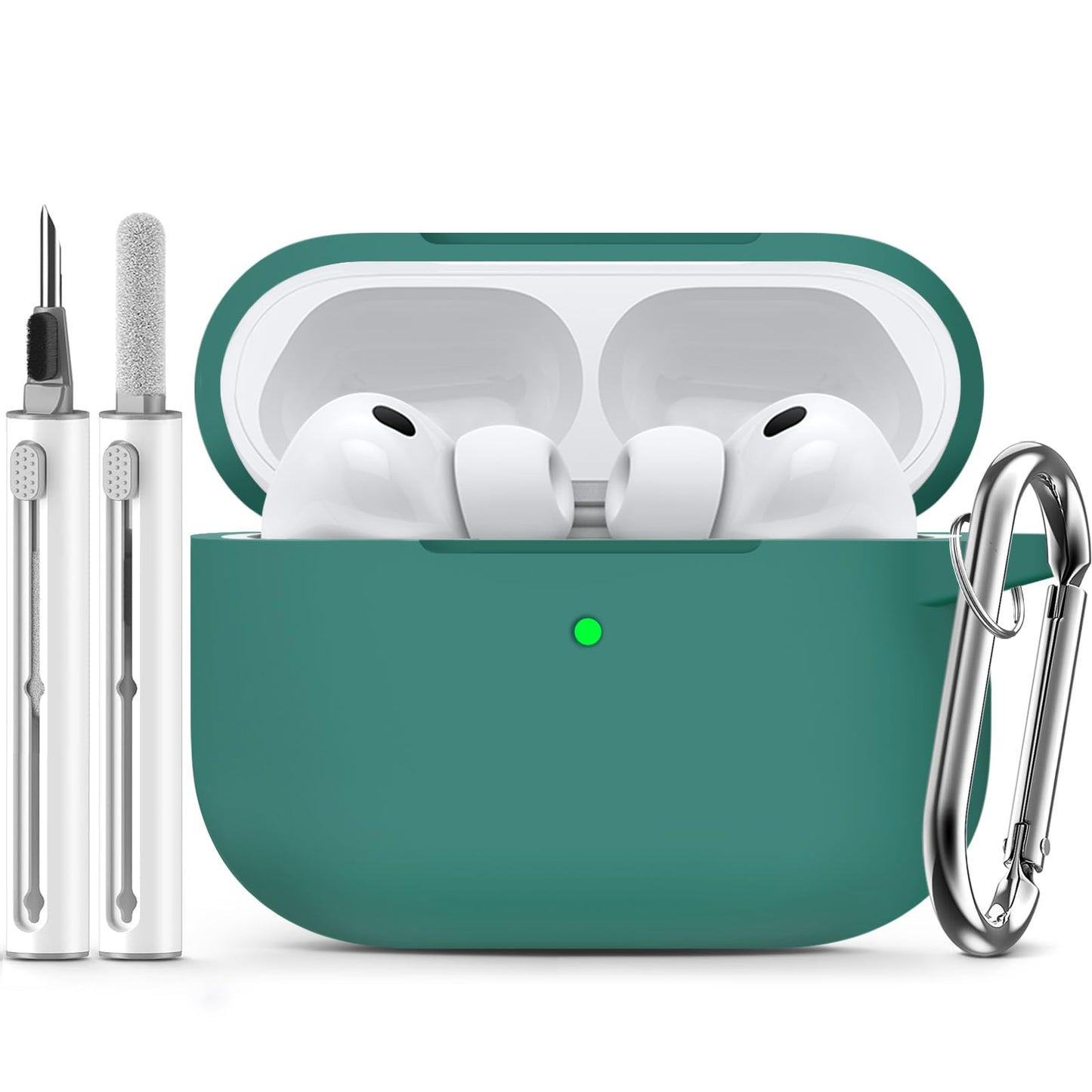 Ljusmicker for AirPods 4 Case 2024 with Cleaner Kit,Milk Tea