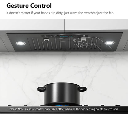 IKTCH 30 inch Insert Range Hood 900 CFM, Ducted/Ductless Vent Hood