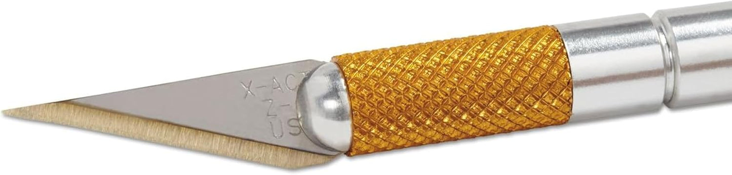 X-ACTO #1 Z-Series Precision Utility Knife, Metal, Silver, Aluminum Handle, Includes Safety Cap - For Precise, Fine Cuts