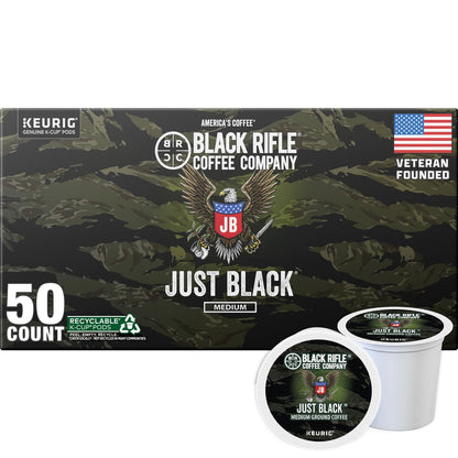 Black Rifle Coffee Medium Roast K Cup Coffee Just Black 32 Count