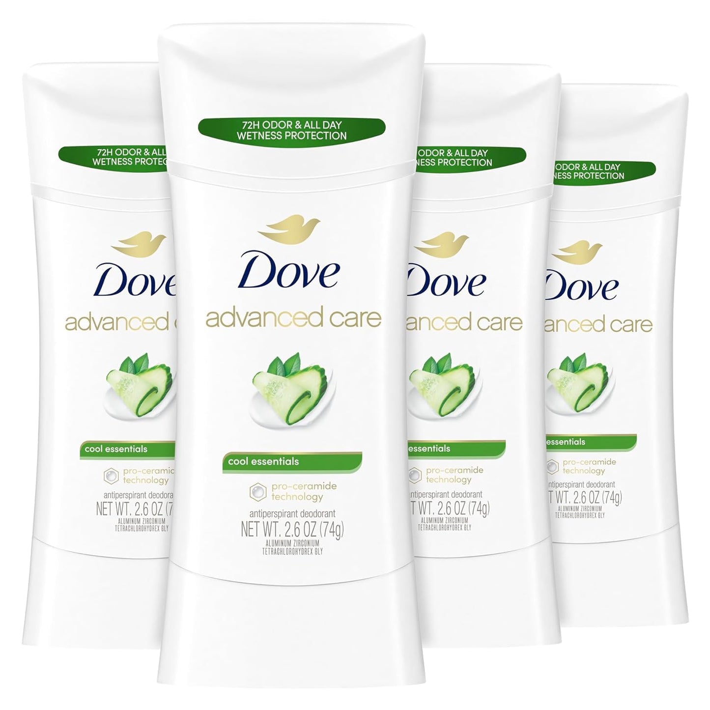 Dove Advanced Care Antiperspirant Stick Cool Essentials 2.6 oz 2PK