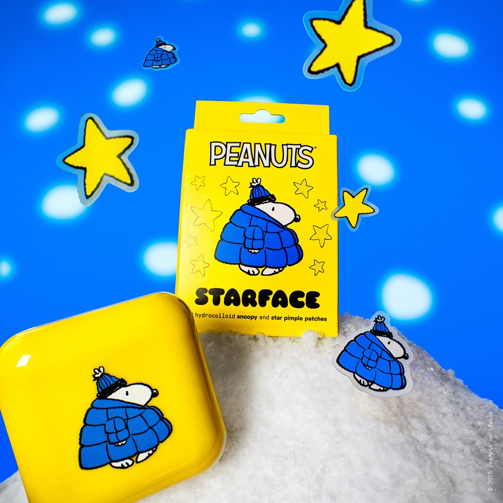 Starface Hydro-Star® Snoopy Red Puffer Hydrocolloid Pimple Patch, 32 ct