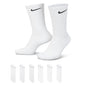 Nike Adult Everyday Cushioned Training Crew Socks (6-Packs) | Mens & Womens
