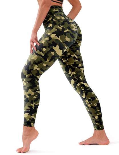 Bluemaple High Waisted Leggings for Women - Tummy Control Pants Non See Through Workout Soft Yoga Pants for Running Plus Size