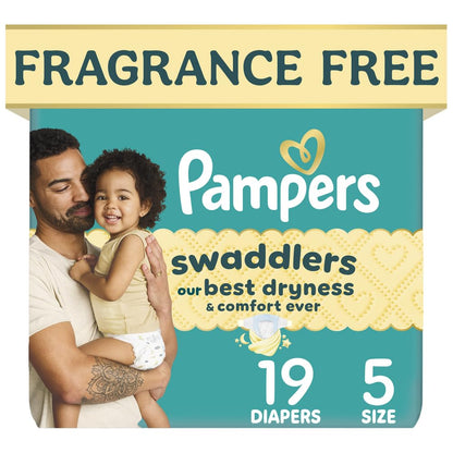 Pampers Swaddlers Baby Diapers, Size 5, 132 Count