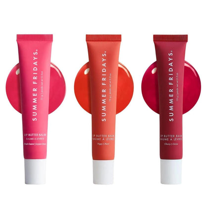 Summer Fridays Lip Butter Balm - Moisturizing Lip Gloss for Instant Shine + Sheer Color - With Nourishing Shea Butter - Everyday Makeup + Skin Care Summer Essentials - Vegan - Pink Sugar (.5 Oz)