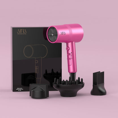 AINA Diffuser Hair Dryer Full-Featured Blow Dryer 110V/1600W(Ash Grey)