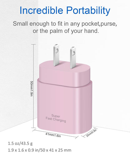 Type C Charger Fast Charging,USB C Charger,25W Samsung Super Fast Charger