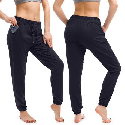 Walifrey Joggers with Pockets, Drawstring Sweatpants Women