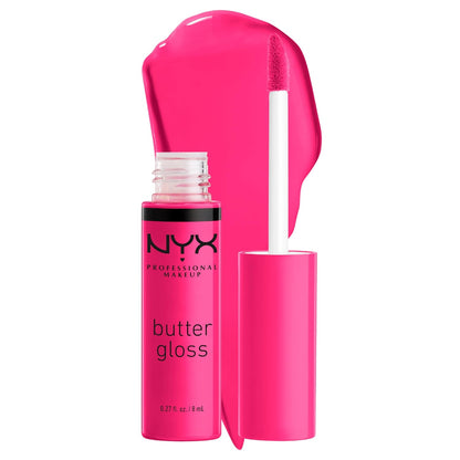 NYX PROFESSIONAL MAKEUP Butter Gloss, Non-Sticky Lip Gloss - Praline (Deep Nude)