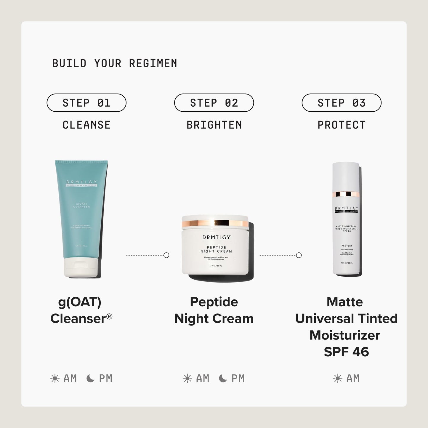 DRMTLGY Universal Tinted Moisturizer SPF 46, Dewy Tinted Sunscreen