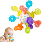 Baby Montessori Sensory Teething Toy 0-6 6-12 Months, Teether Ball & Rattle
