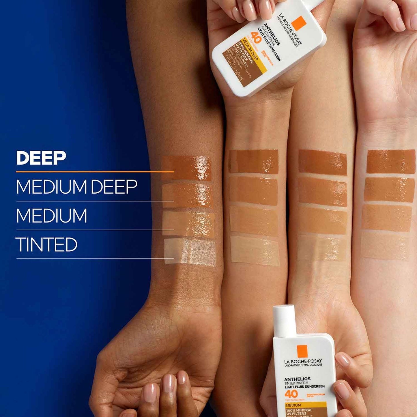 La Roche-Posay Anthelios Mineral Light Fluid Sunscreen for Face in 5 shades