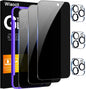 Wiaocit Tempered Glass Privacy Screen Protector for iPhone 15 Pro