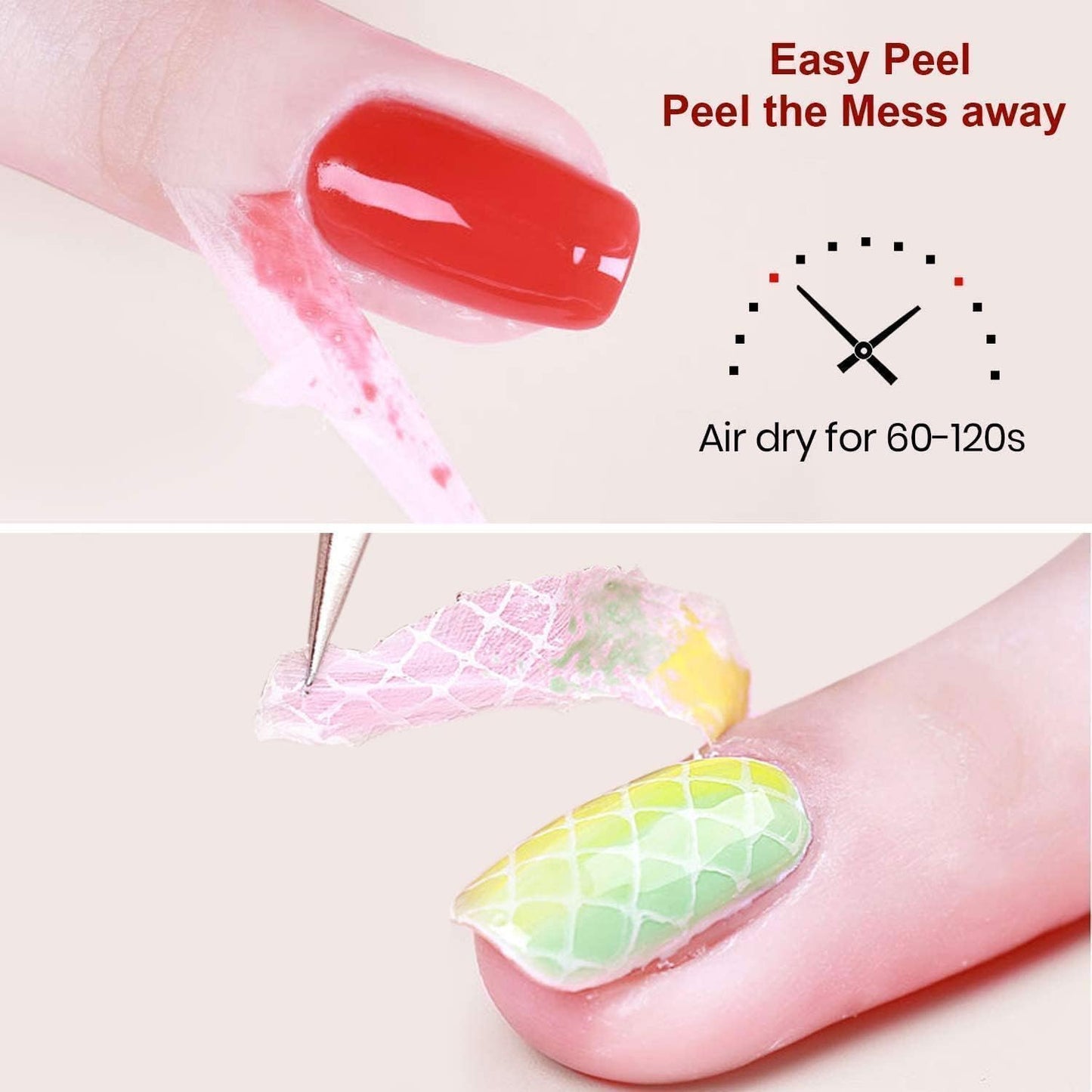 Beetles 2 Pcs 15ml No Wipe Gel Top Coat and Base Coat Set