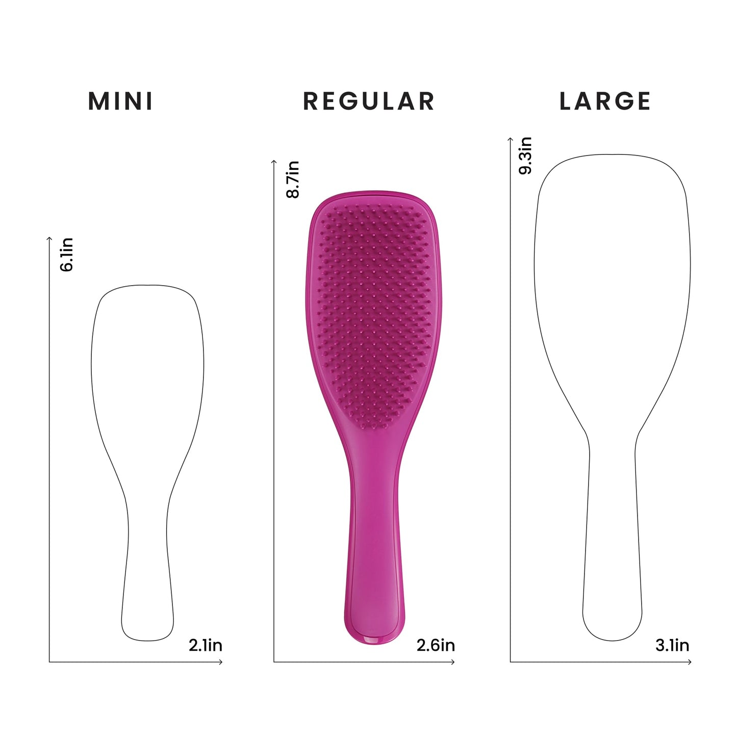 Tangle Teezer Ultimate Detangler Brush, Straight to Wavy, Liquorice Black