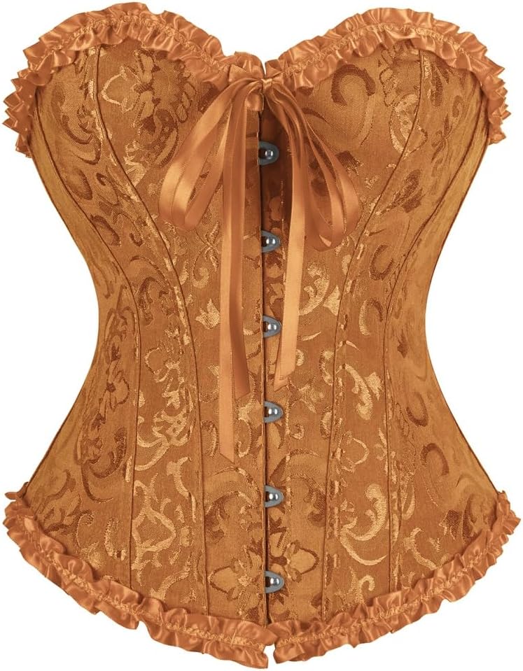 frawirshau Women's Overbust Costume Corset Renaissance Victorian