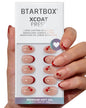 BTArtbox Press On Nails, Cream Puff, Short Almond, Ombre Off White, 32Ct