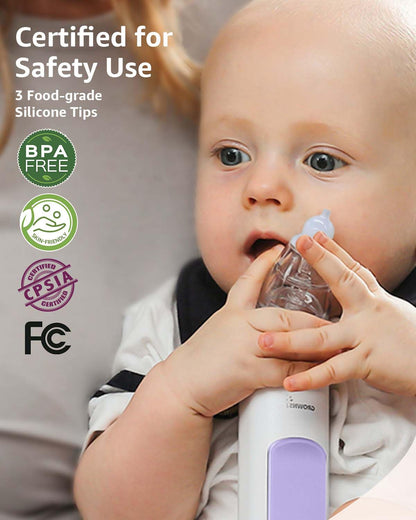 GROWNSY Nasal Aspirator for Baby, Electric Nose Sucker, Powerful Suction