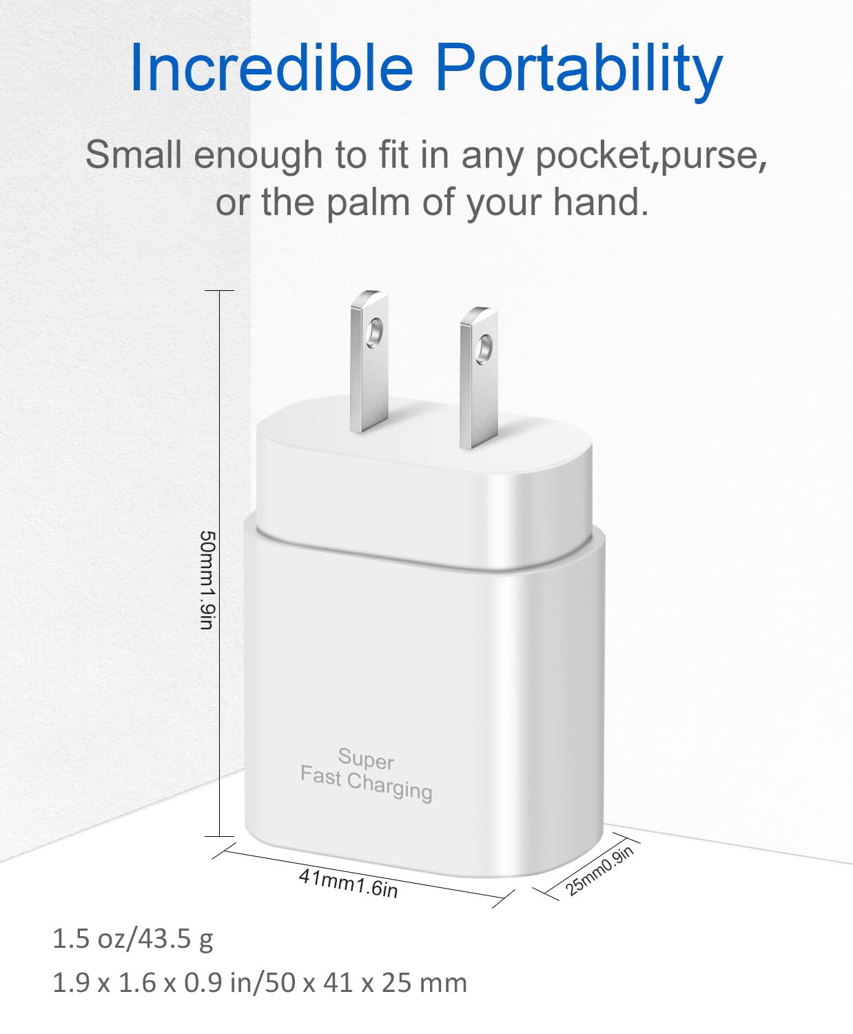 Type C Charger Fast Charging,USB C Charger,25W Samsung Super Fast Charger