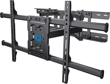Pipishell Full Motion TV Wall Mount for Echo Show 21/15 and 13-43 Inch Flat Curved Screen TVs & Monitors, Max VESA 200x200mm up to 44lbs, TV Mount Wall Bracket with Rotation Swivel Tilt Extension