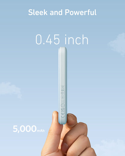 Anker 621 MagGo Power Bank, 5,000mAh Magnetic Portable Charger