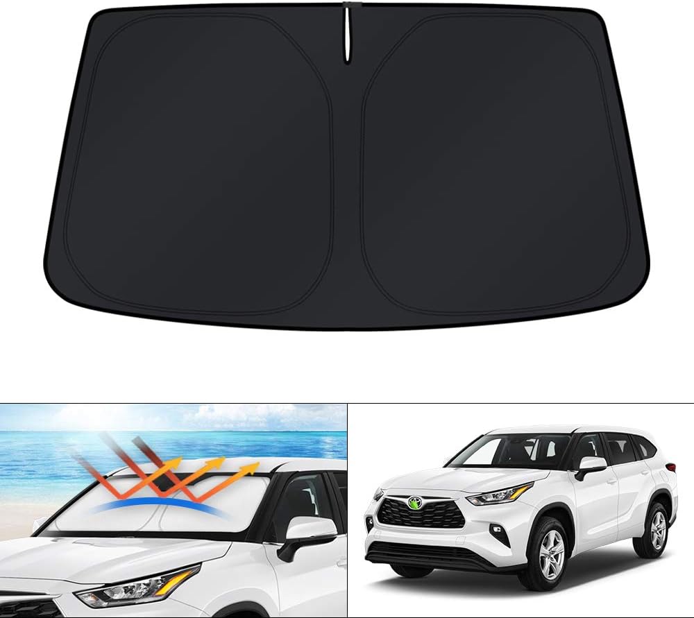 KUST Windshield Sun Shade for 2016 2017 2018 2019 2020 2021 2022 BMW X1 F48 Accessories Custom Fit Sunshade Foldable Window Sun Visor Protector Blocks UV Rays Keep Your Car Cooler