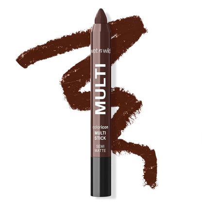 wet n wild Color Icon Cream Eyeliner Eyeshadow Multi-Stick, Moisturizing, Nourishing Velvety Cream-to-Powder Buildable & Blendable Formula, Cruelty-Free & Vegan - Brown Sugar