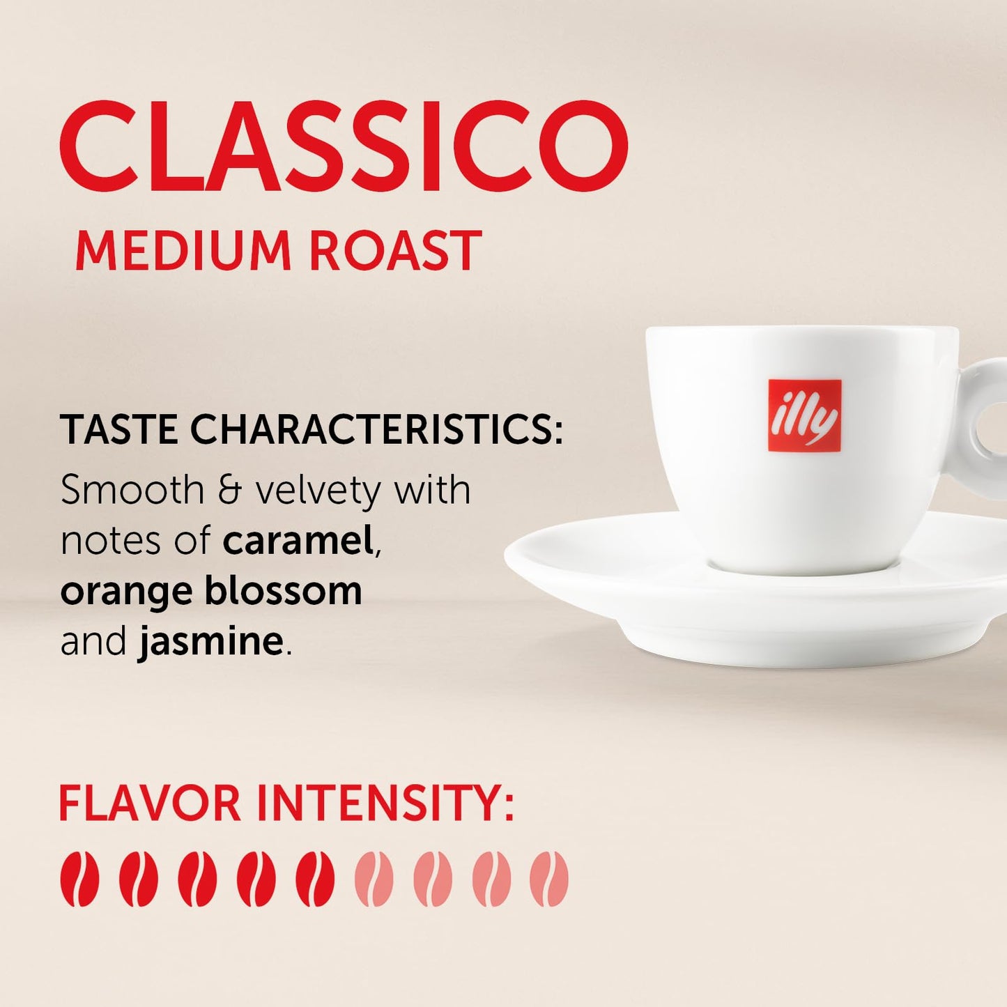 illy Intenso Ground Espresso Coffee, Bold Roast, Intense, Robust and Full Flavored With Notes of Deep Cocoa, 100% Arabica Coffee, No Preservatives, 8.8 Ounce Can (Pack of 1)