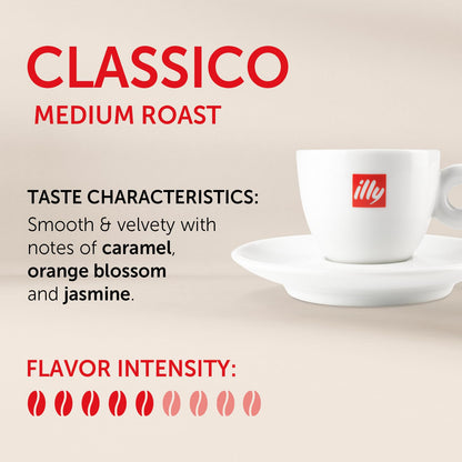 illy Intenso Ground Espresso Coffee, Bold Roast, Intense, Robust and Full Flavored With Notes of Deep Cocoa, 100% Arabica Coffee, No Preservatives, 8.8 Ounce Can (Pack of 1)