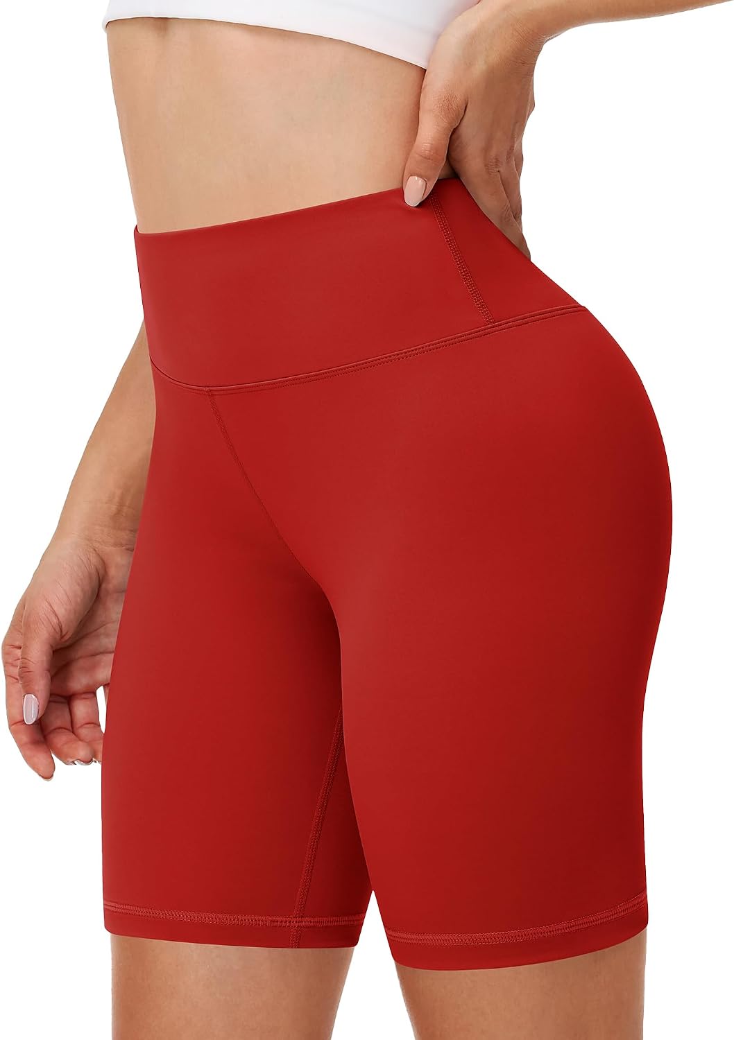 Runhit Women's Workout Biker Shorts - 3"/5"/8" High Waisted Tummy Control Spandex Booty Shorts for Volleyball Gym Yoga Dance