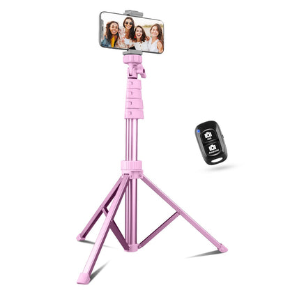 SENSYNE 72" Phone Tripod, Extendable Cell Phone Tripod Stand, Selfie Stick with Wireless Remote and Phone Holder, Compatible with iPhone Android Phone, Camera