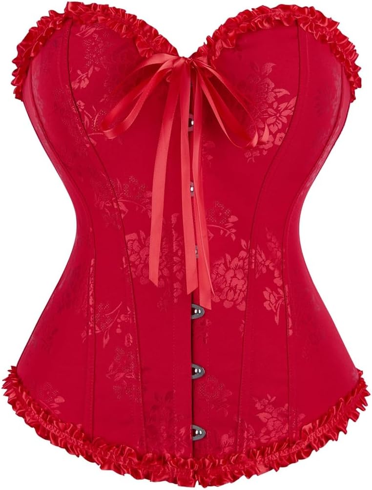 frawirshau Women's Overbust Costume Corset Renaissance Victorian