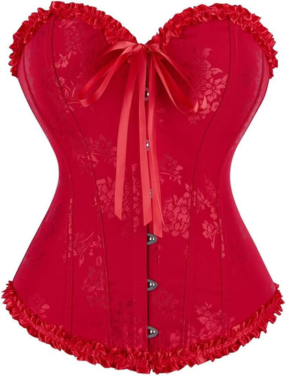 frawirshau Women's Overbust Costume Corset Renaissance Victorian