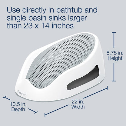 Angelcare Soft-Touch Baby Bath Support & Rinser Bundle, Aqua