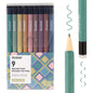 Grabie Erasable Gel Pens, 9 Medium Point 0.7 mm Pens, Classic
