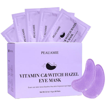 PEAUAMIE Under Eye Patches Gold and Hyaluronic Acid for puffy eyes,Rose Eye Masks for Dark Circles and Puffiness skin care Smooth Wrinkles products 30 Pairs