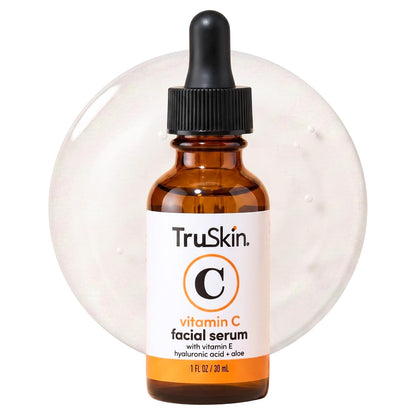 TruSkin Brightening Vitamin C Serum for Face with Hyaluronic Acid, 1 fl oz