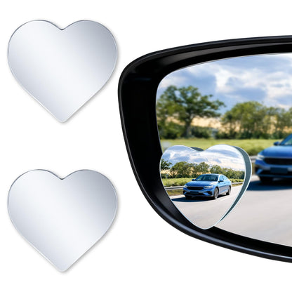 LivTee Blind Spot Mirror, 2" Round HD Glass Frameless Convex Rear View Mirrors Exterior Accessories with Wide Angle Adjustable Stick for Car SUV and Trucks, Pack of 2
