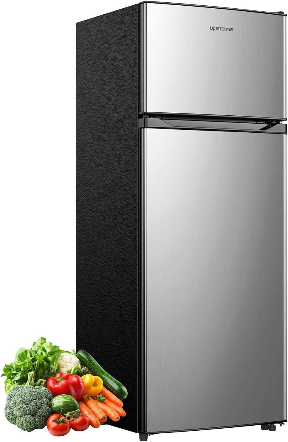 Upstreman 7.7 Cu.Ft. Refrigerator with Freezer Double Door Refrigerator